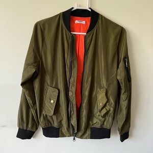 Women Bomber Zip Up Jacket